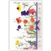 Veldbloemen boven houten rand Veldbloemen boven houten rand