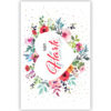 Bloemen en stippen rondom hart Bloemen en stippen rondom hart