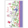 Bloemen, vlinders en paarse strook Bloemen, vlinders en paarse strook