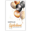 Zwarte en gouden ballonnen Zwarte en gouden ballonnen