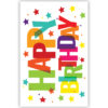 Cadeau-envelop. Happy birthday en sterren Cadeau-envelop. Happy birthday en sterren