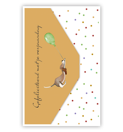 Cadeau-envelop: Hoera met dieren Cadeau-envelop: Hoera met dieren