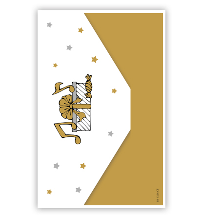 Cadeau-envelop: Happy birthday met slingers Cadeau-envelop: Happy birthday met slingers