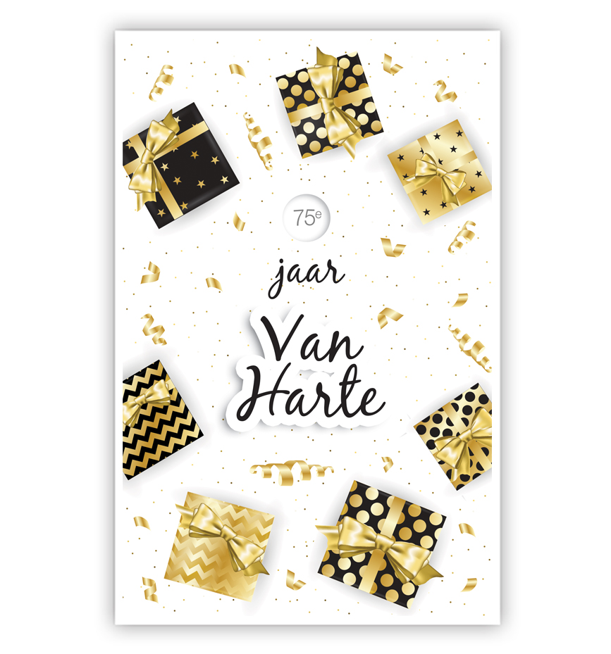 Goud/zwarte cadeautjes (draaischijf)