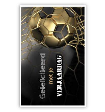 Gouden voetbal in net
