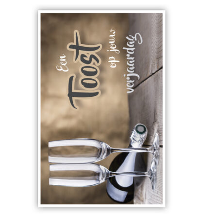 Champagneglazen en fles op hout Champagneglazen en fles op hout