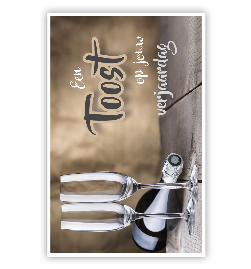 Champagneglazen en fles op hout Champagneglazen en fles op hout