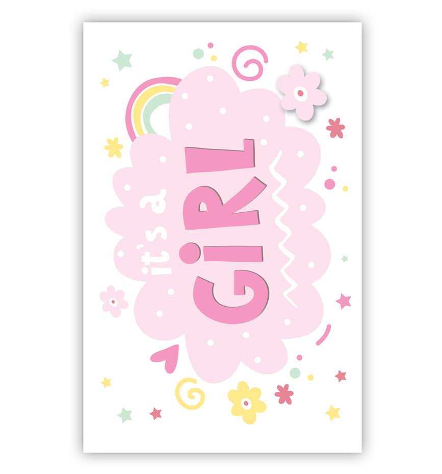It’s a girl met regenboog