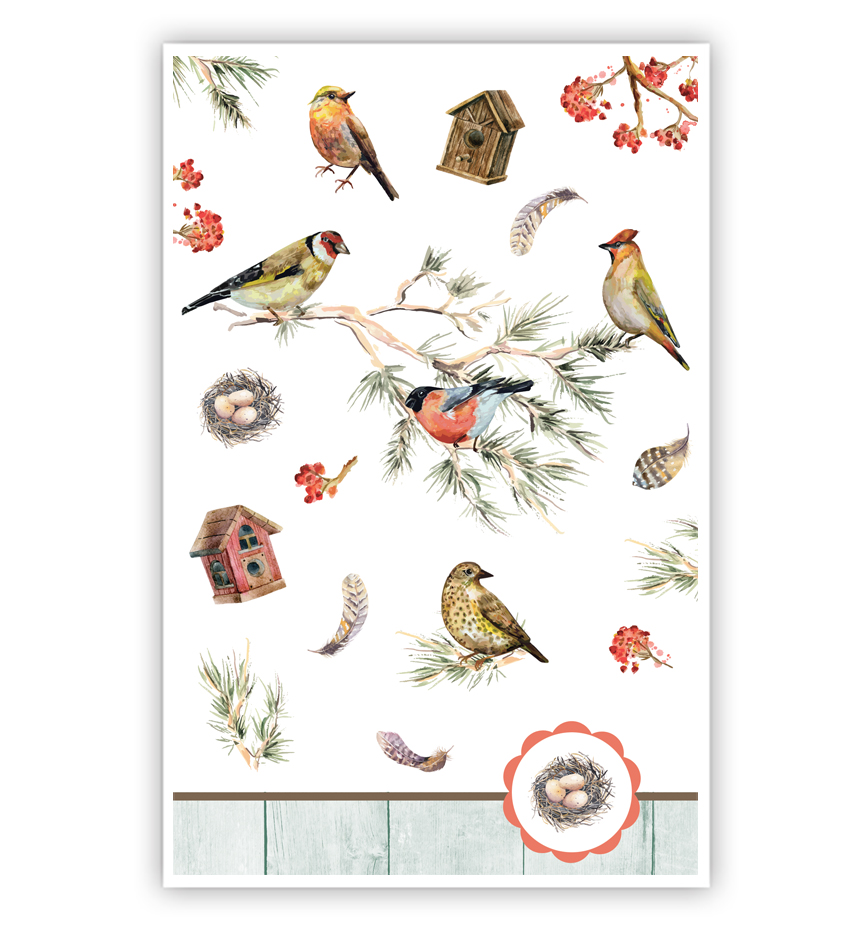 Vogels, en huisjes en veertjes