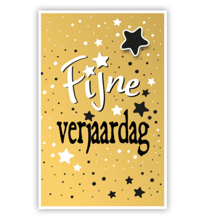 Fijne verjaardag met sterren Fijne verjaardag met sterren