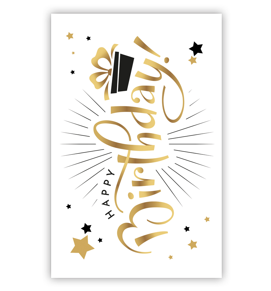 Birthday, cadeau en sterren